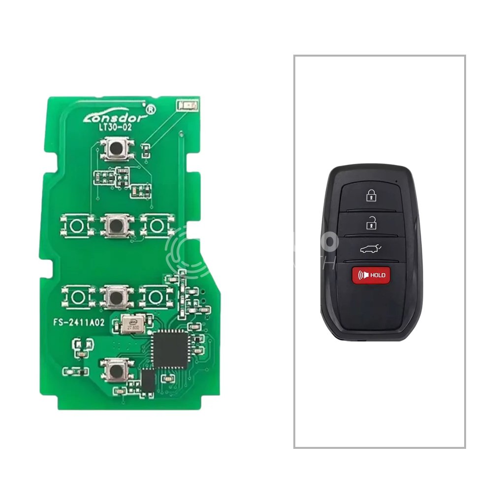 Lonsdor LT30-02 2022-2024 Universal Smart Remote PCB 4 Buttons For Toyota